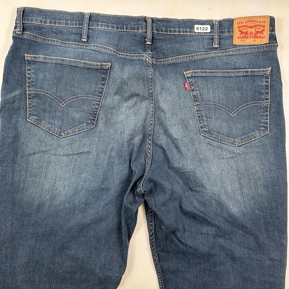 Levi's 559 Relaxed Straight Jeans Men 50x30 Big & Tall Blue Medium Wash Stretch - Picture 1 of 13
